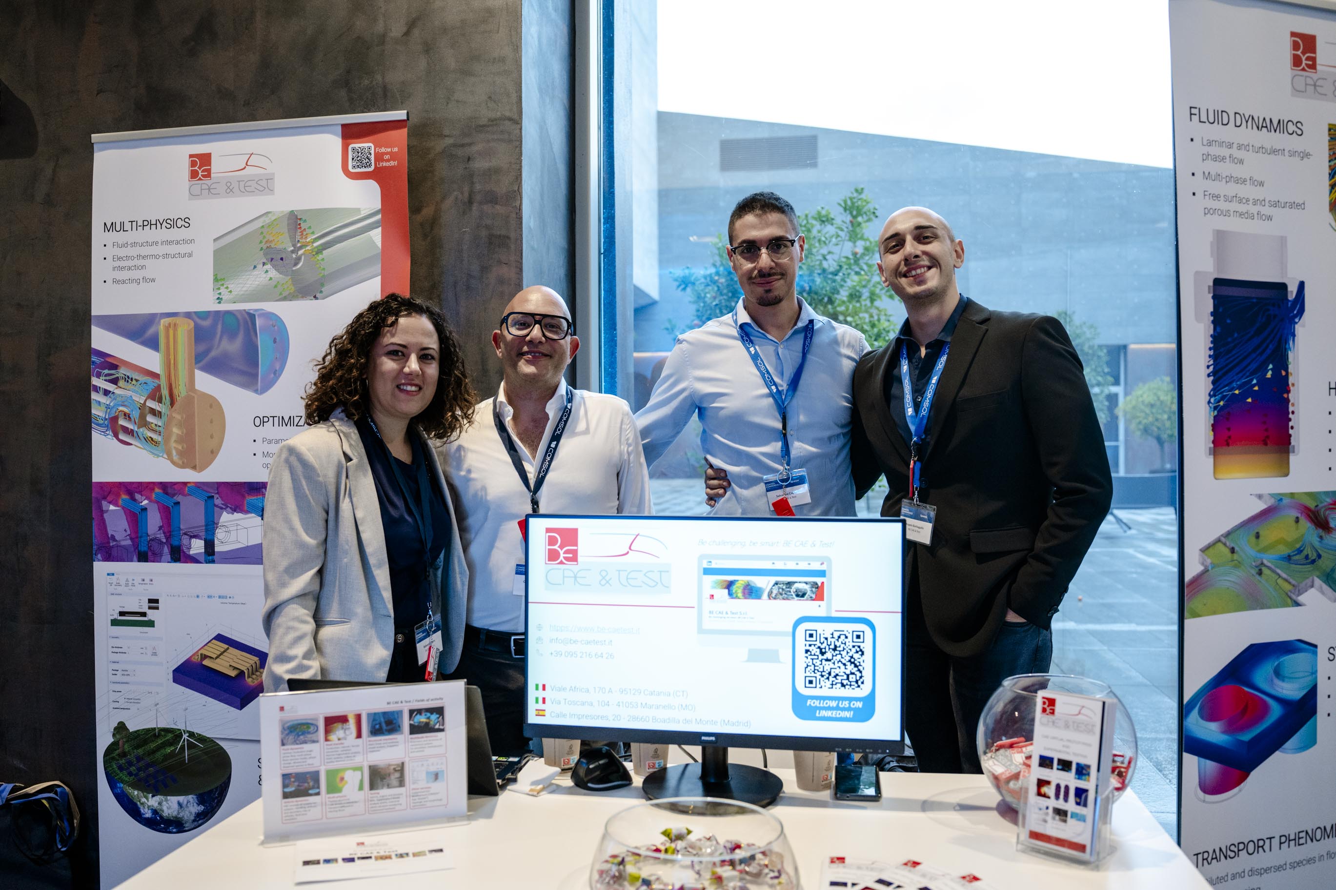 BE CAE & Test sponsored and exhibited at the conference.